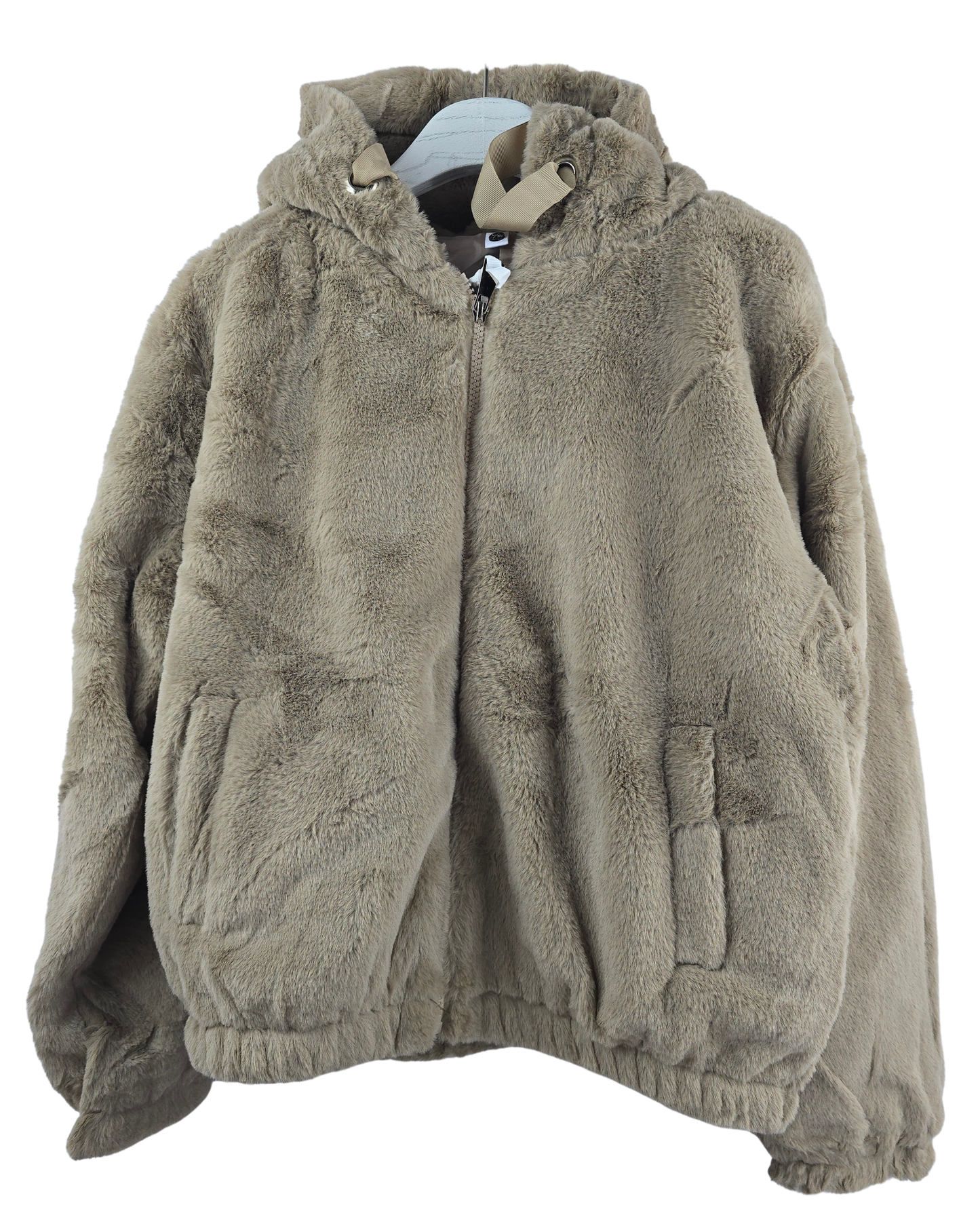 Bomber de pelitos forrada con bolsillos