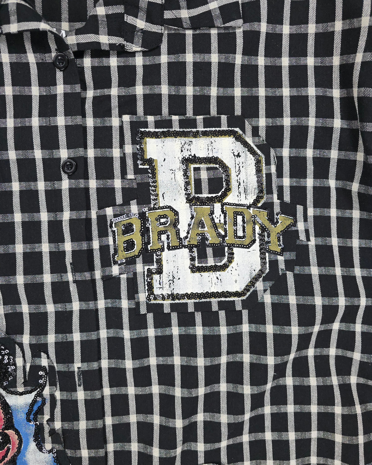 camisa cuadros mickey mouse oversize