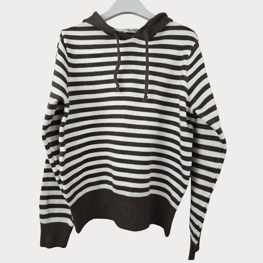 Sudadera Punto Capucha Negra