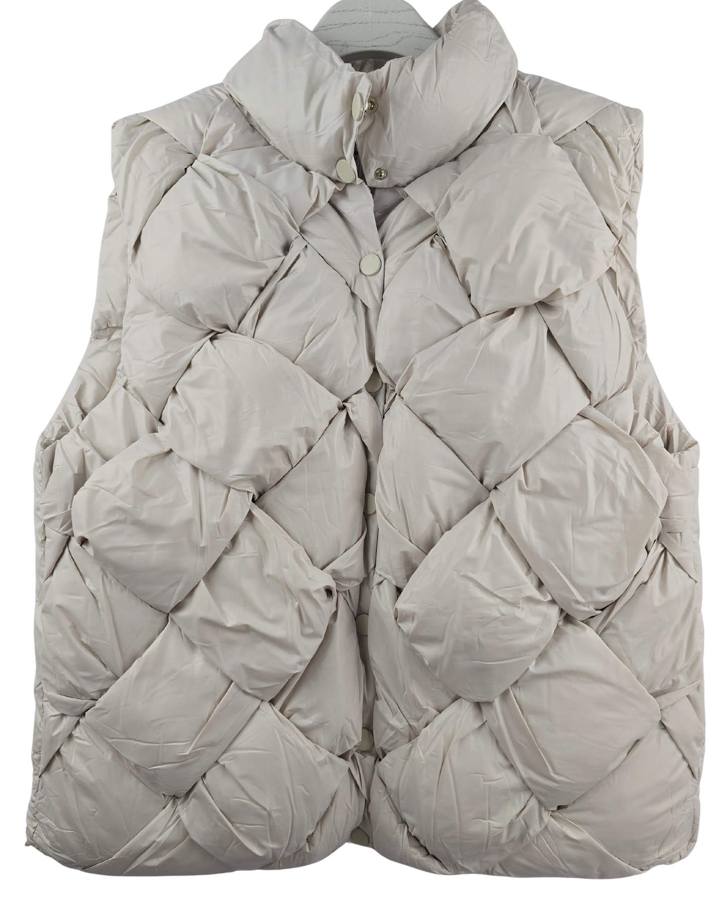 Chaqueton acolchado entrelazado sin manga