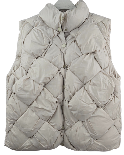 Chaqueton acolchado entrelazado sin manga