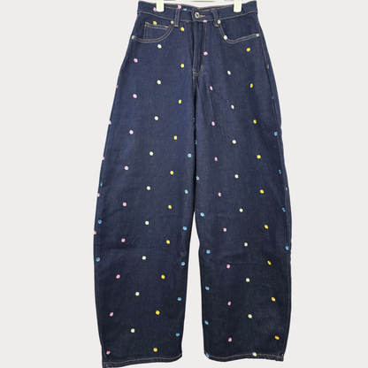 Vaquero Bordado de mujer Globo