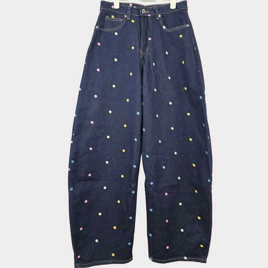 Vaquero Bordado de mujer Globo