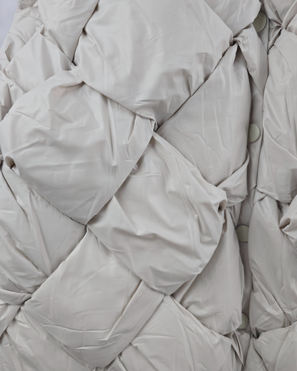 Chaqueton acolchado entrelazado sin manga