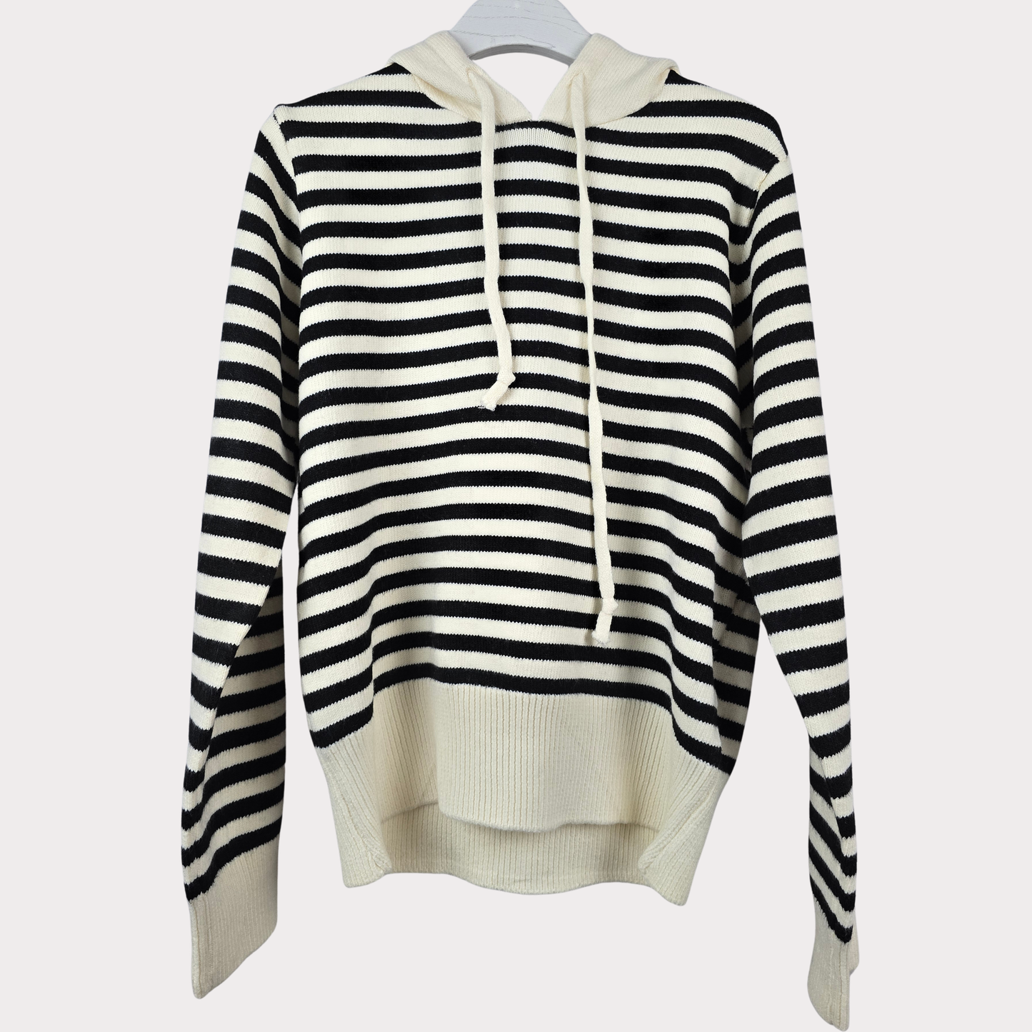 Sudadera Punto Capucha Negra