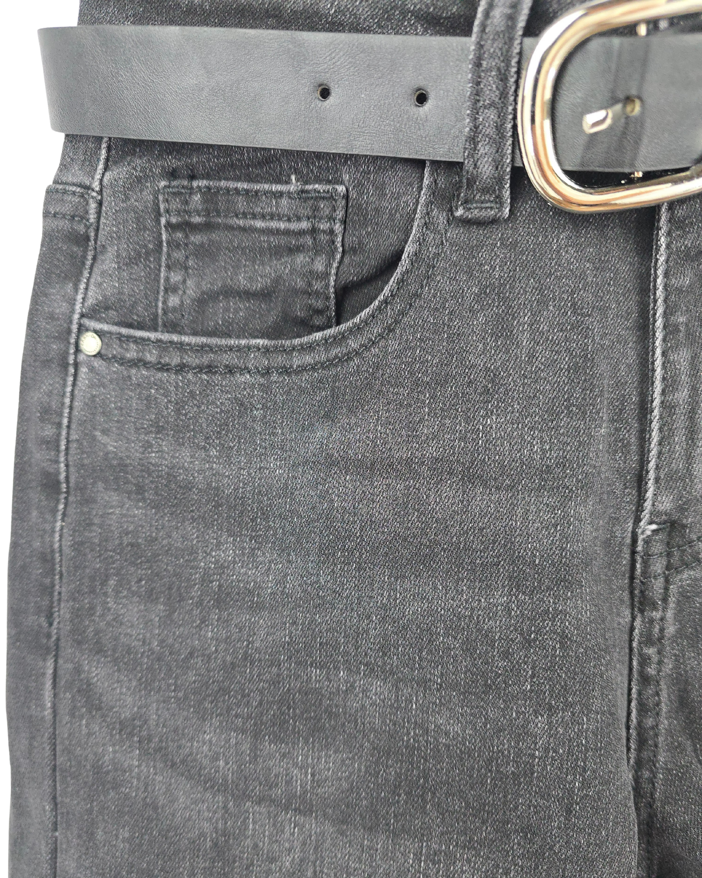 Vaquero negro campana sailor con cinturon