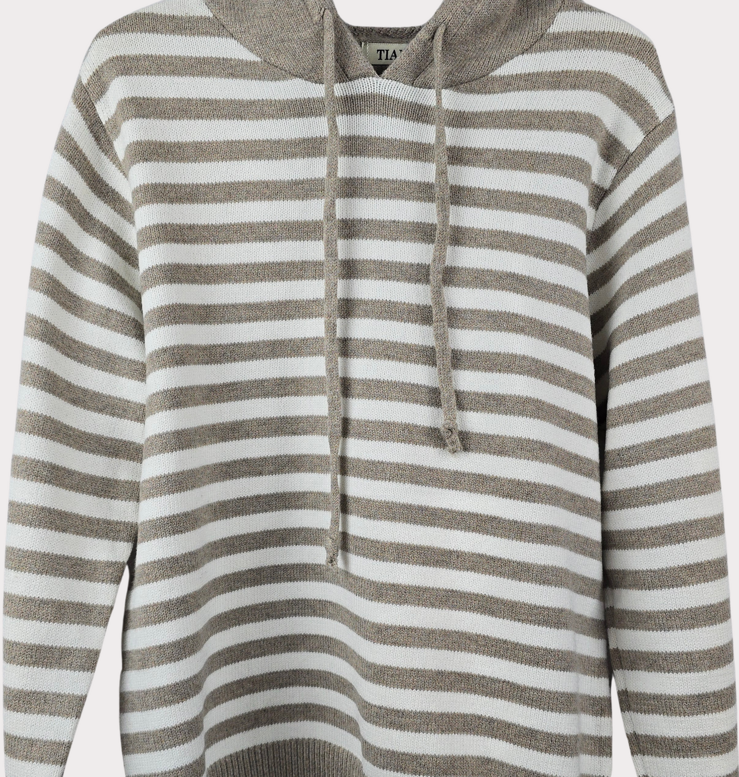 Sudadera Punto Capucha Negra