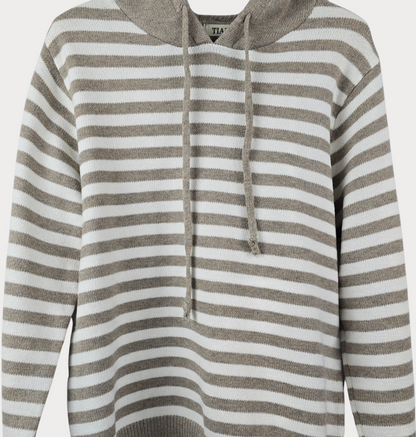 Sudadera Punto Capucha Negra