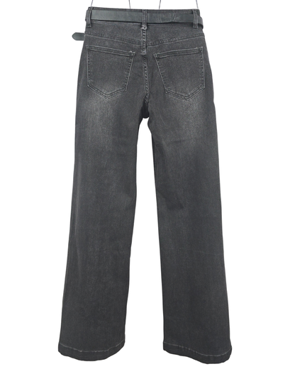 Vaquero negro campana sailor con cinturon