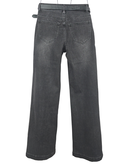 Vaquero negro campana sailor con cinturon