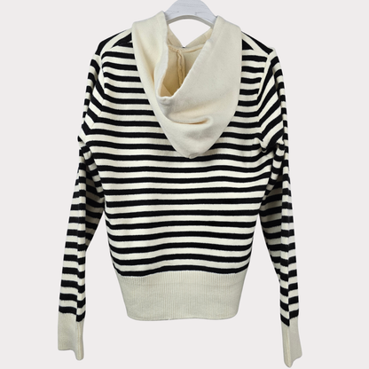 Sudadera Punto Capucha Negra