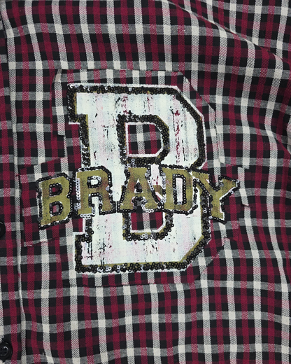 camisa cuadros mickey mouse oversize