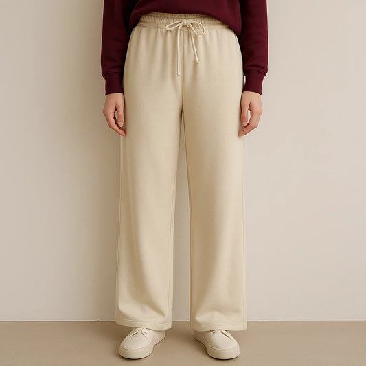 Pantalón Chandal Recto Beig y marron